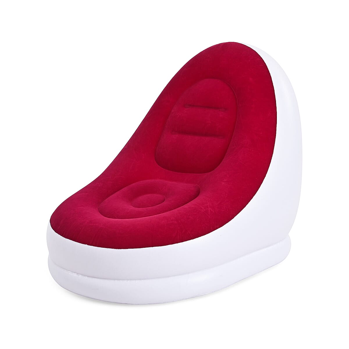 Livmore Inflatable Chair with Ottoman - Red image number 2