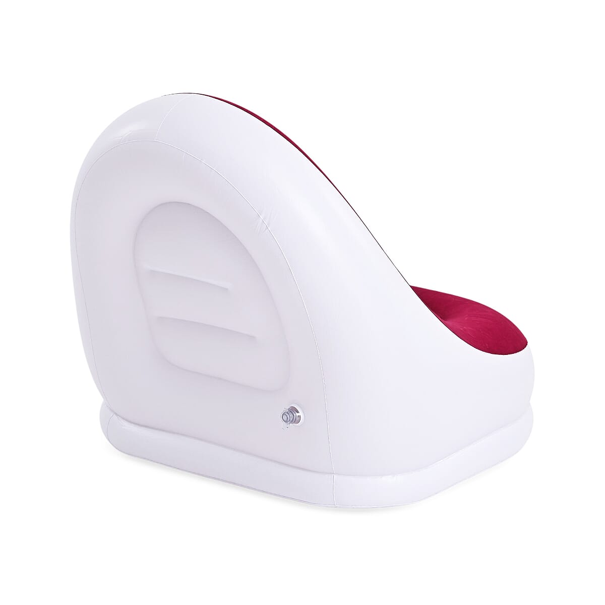 Livmore Inflatable Chair with Ottoman - Red image number 3