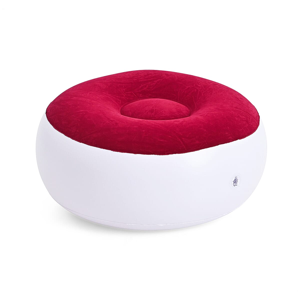 Livmore Inflatable Chair with Ottoman - Red image number 4