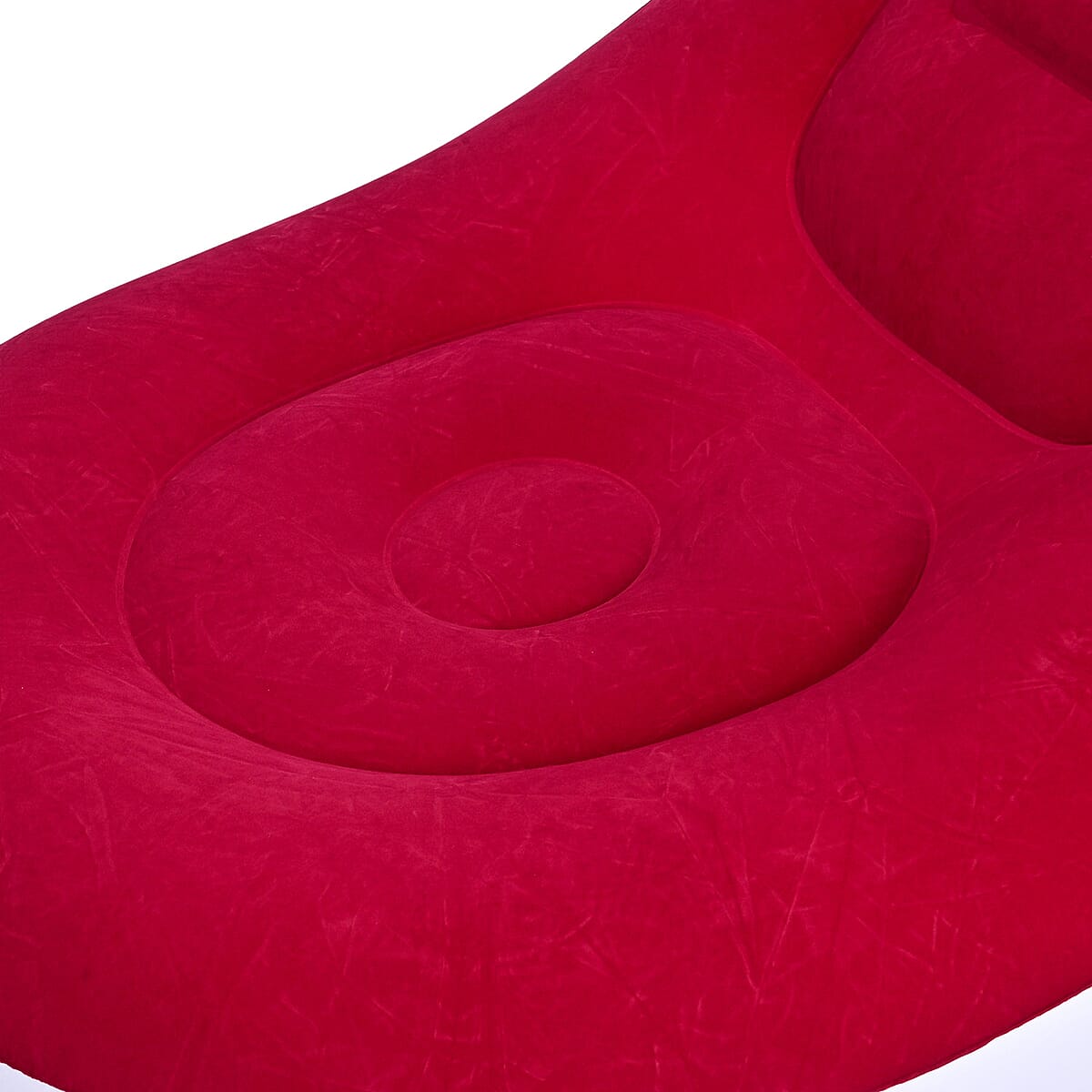 Livmore Inflatable Chair with Ottoman - Red image number 8