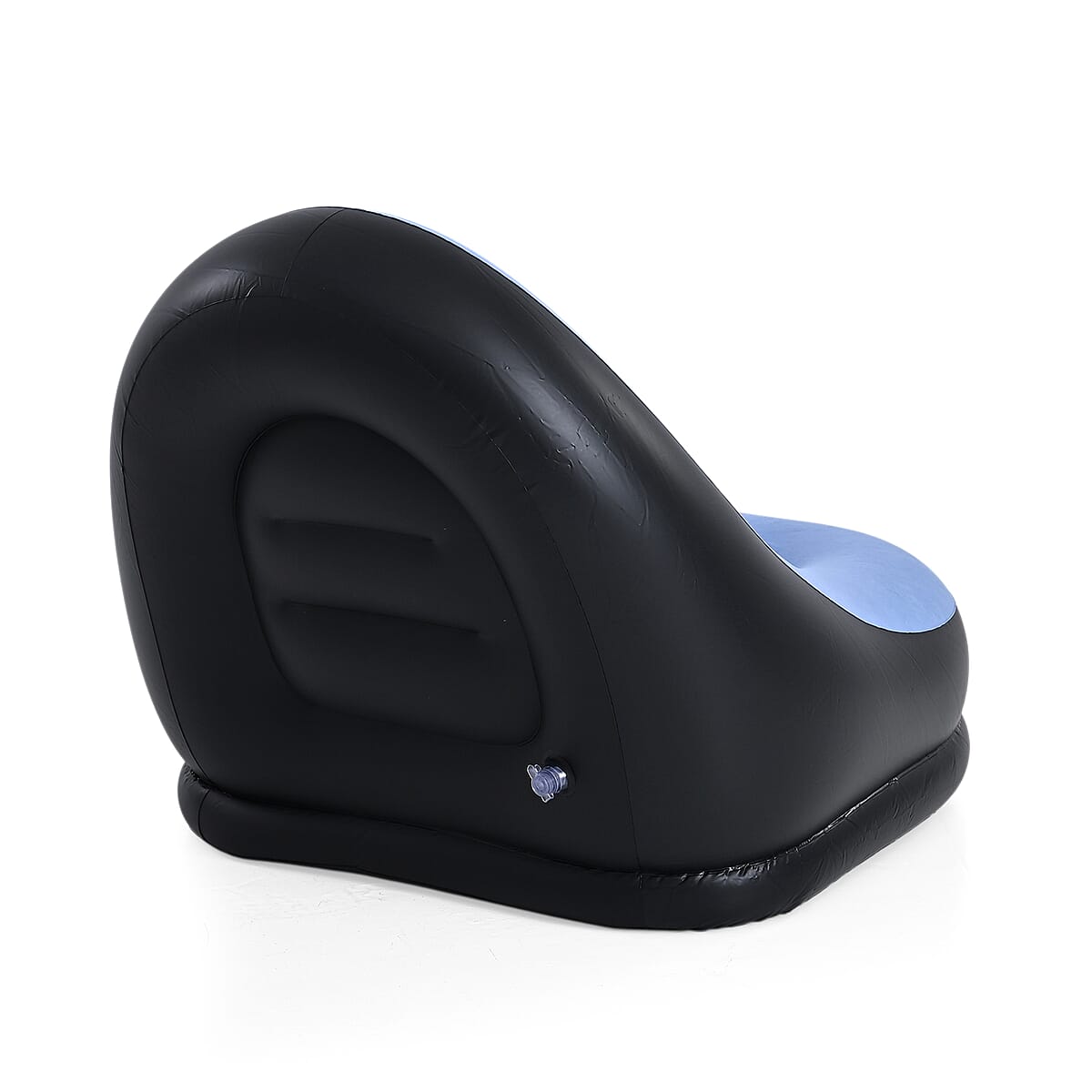 Livmore Inflatable Chair with Ottoman - Blue image number 3