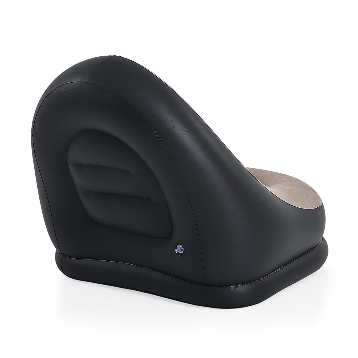 Livmore Inflatable Chair with Ottoman - Black image number 3