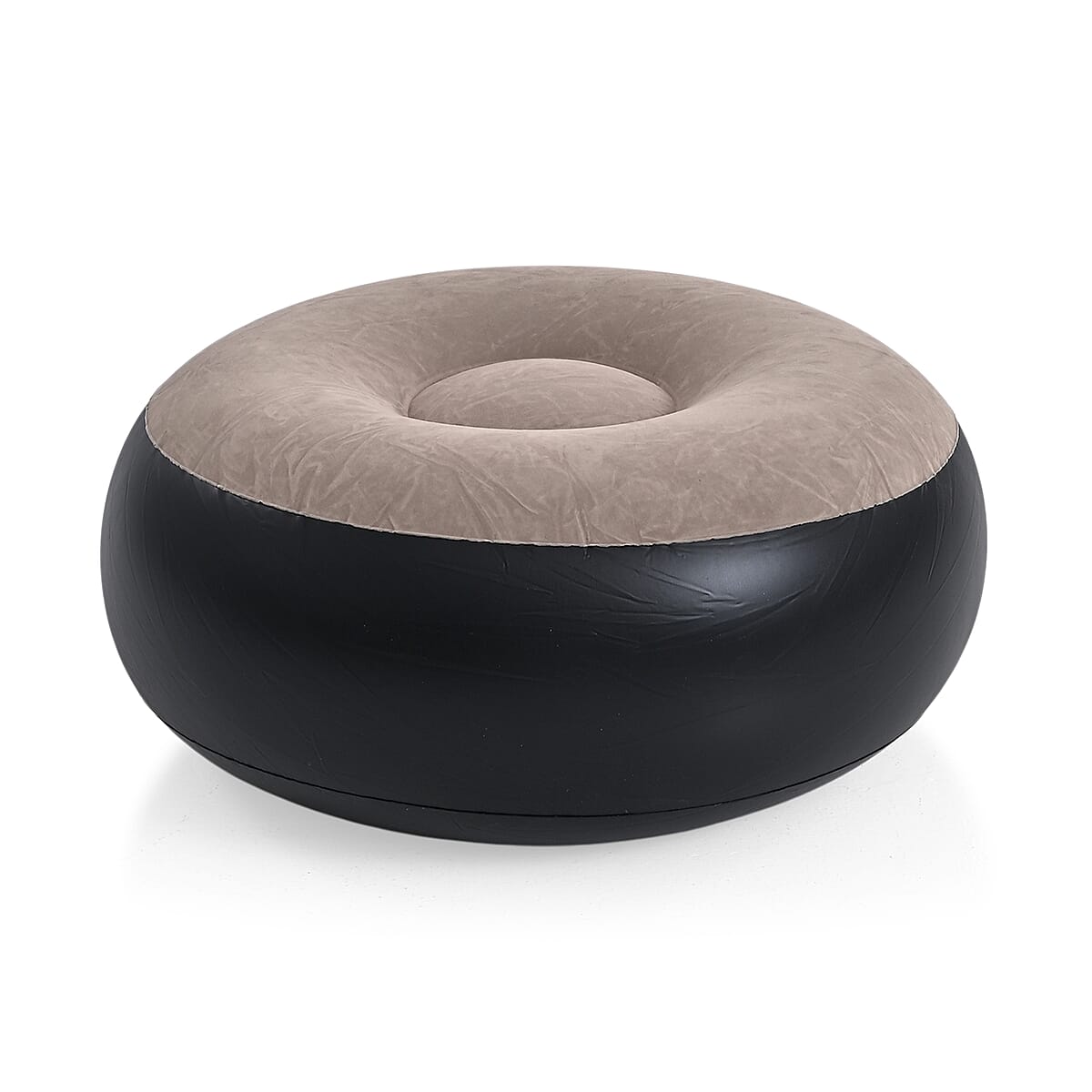 Livmore Inflatable Chair with Ottoman - Black image number 4