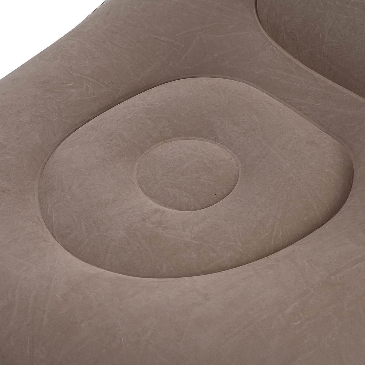 Livmore Inflatable Chair with Ottoman - Black image number 8