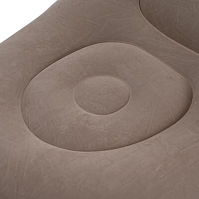 Livmore Inflatable Chair with Ottoman - Black