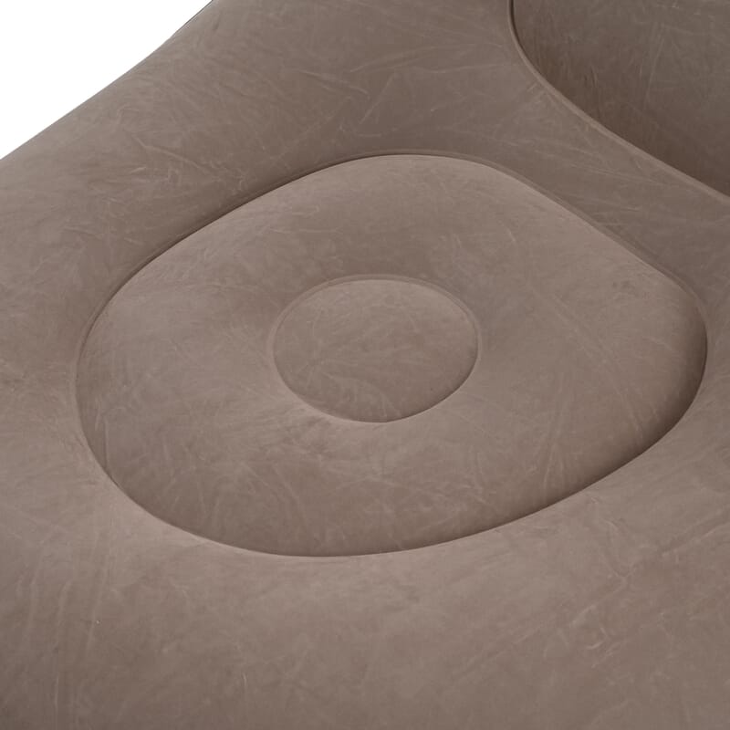 Livmore Inflatable Chair with Ottoman - Black