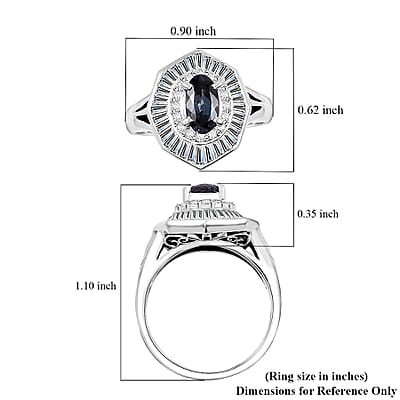 Chairman Vault Collection Certified & Appraised AAAA Brazilian Alexandrite and E-F VS Diamond 1.96 ctw Ring in 900 Platinum (Size 6.0) 8.60 Grams 