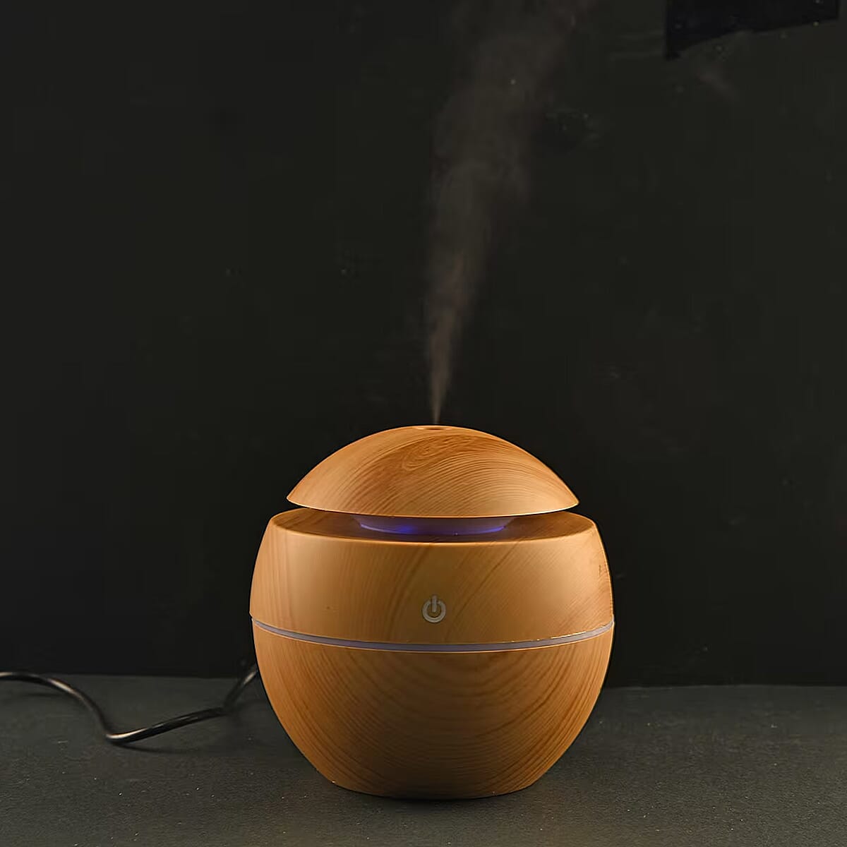 Livmore Yellow Aroma Humidifier with 7 Essential Oils image number 1