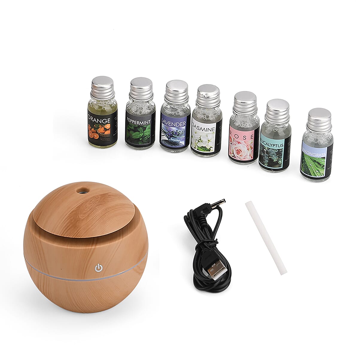 Livmore Yellow Aroma Humidifier with 7 Essential Oils image number 8