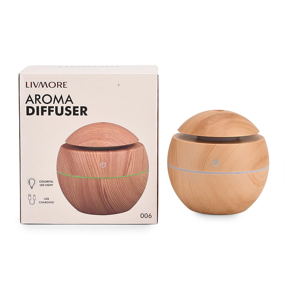 Livmore Yellow Aroma Humidifier with 7 Essential Oils image number 9