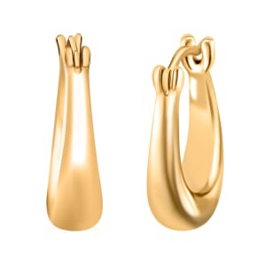 Hoop Earrings in 24K Yellow Gold 1.45 Grams