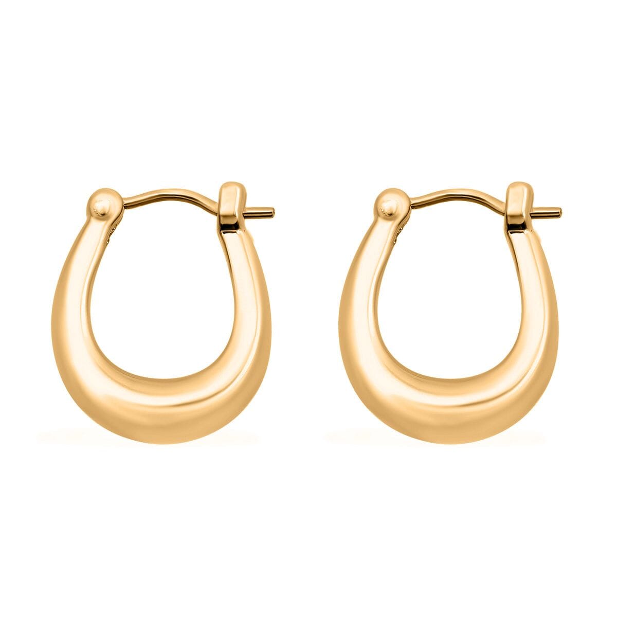 Hoop Earrings in 24K Yellow Gold 1.45 Grams image number 3