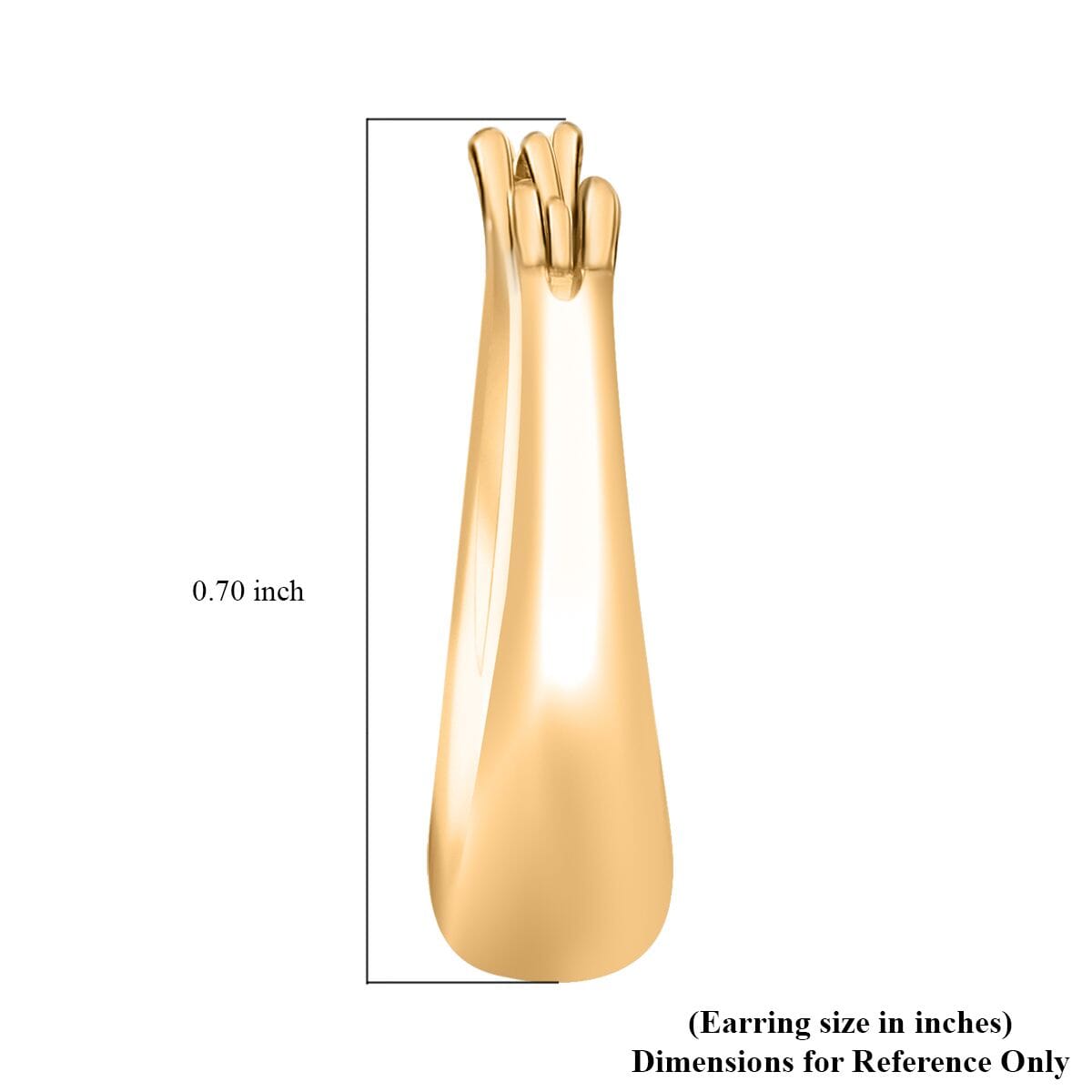 Hoop Earrings in 24K Yellow Gold 1.45 Grams image number 4