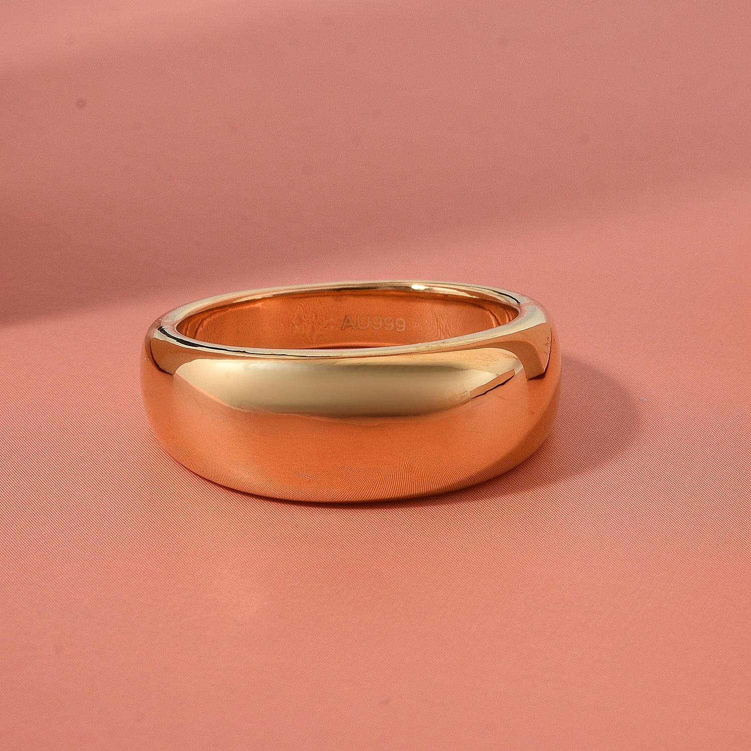 Band Ring in 24K Yellow Gold (Size 10.0) 1.48 Grams