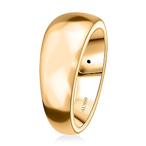Band Ring in 24K Yellow Gold (Size 7.0) 1.48 Grams