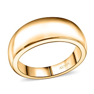 Band Ring in 24K Yellow Gold (Size 8.0) 1.48 Grams
