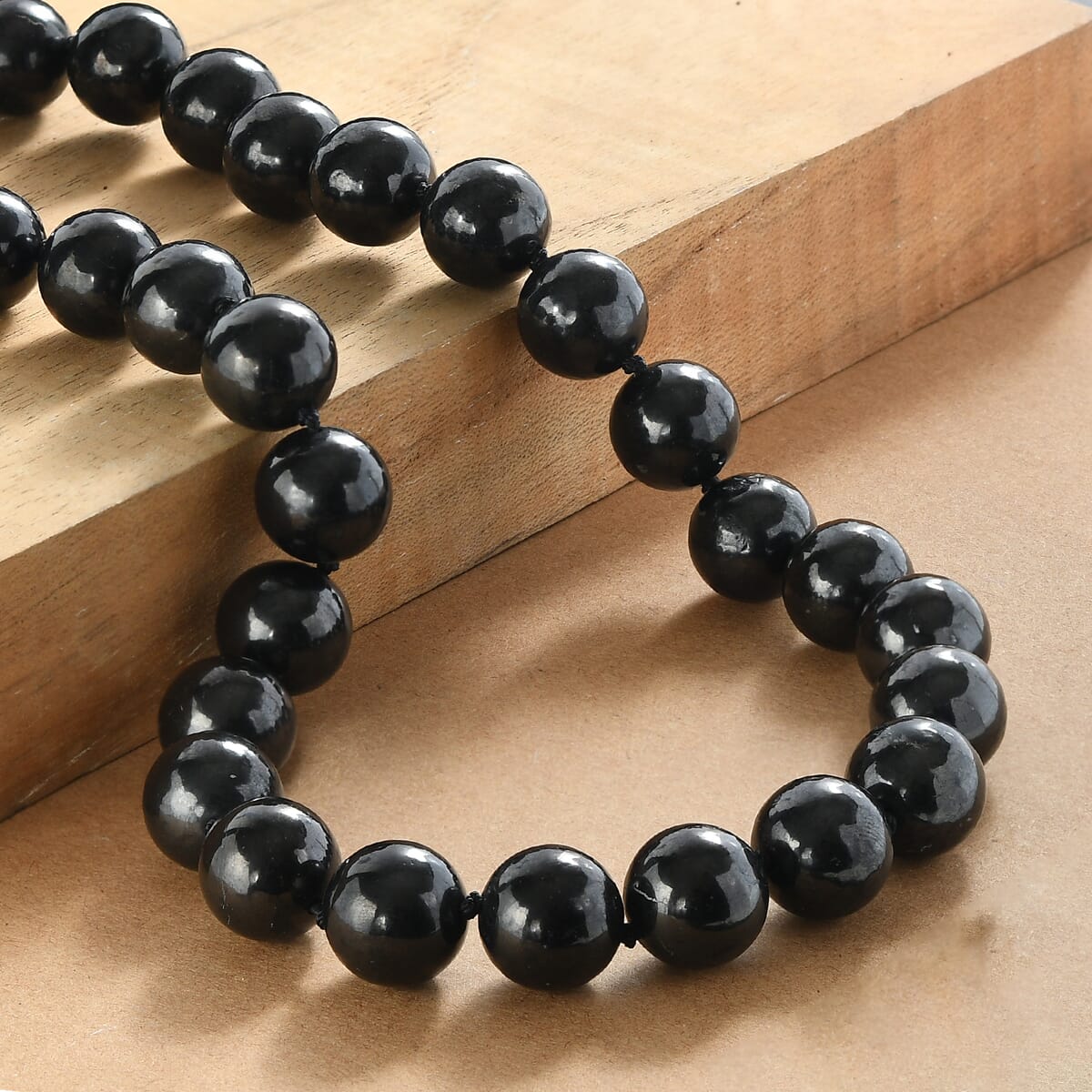 EverTrue Shungite 540.00 ctw Necklace in Platinum Bond 20 Inches image number 1