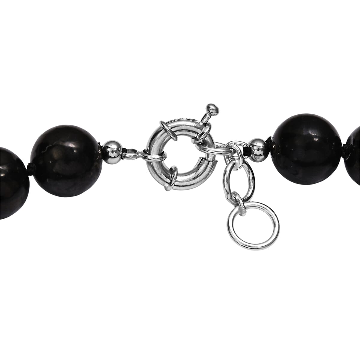 EverTrue Shungite 540.00 ctw Necklace in Platinum Bond 20 Inches image number 4