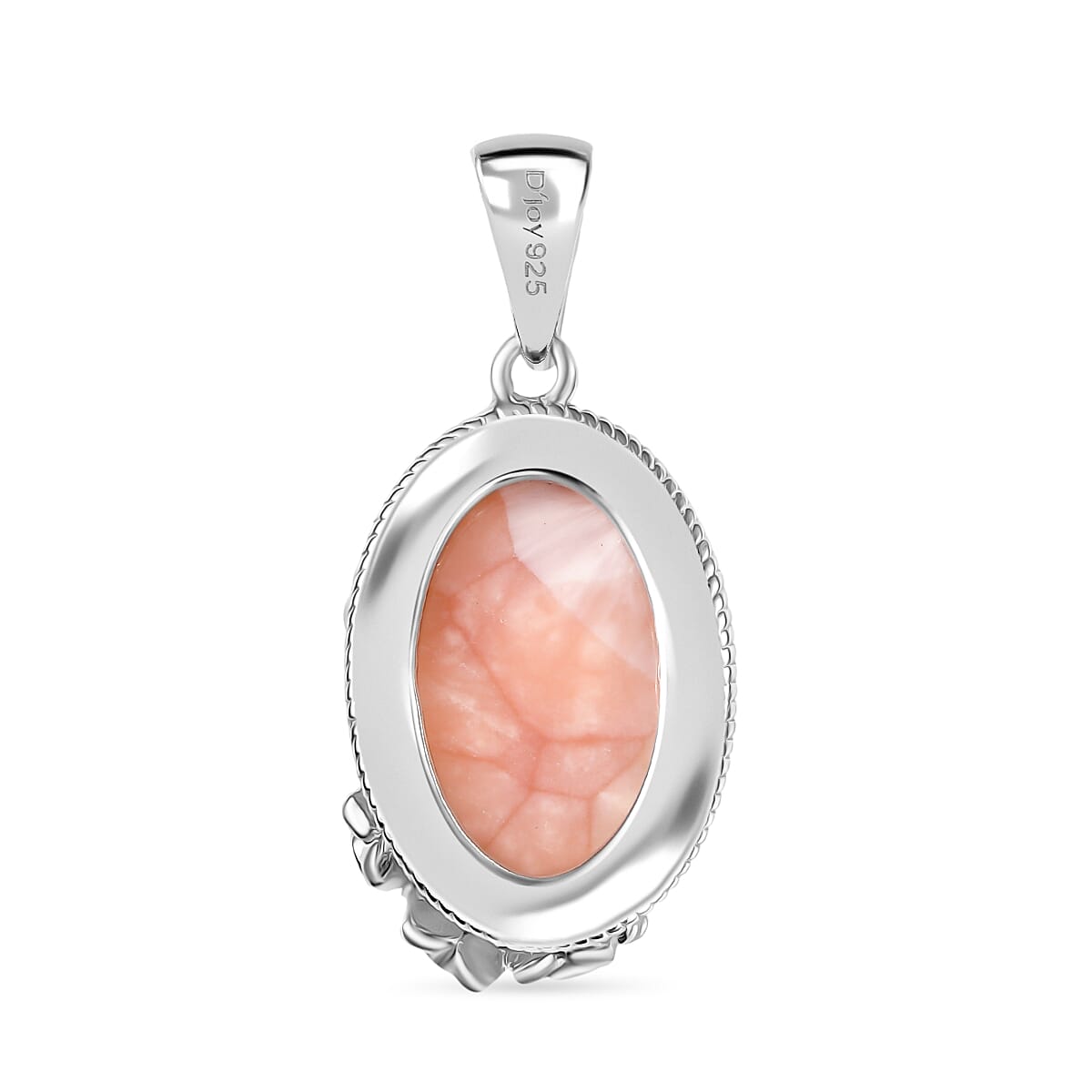 D'Joy Natrolite and Champagne Zircon 6.70 ctw Pendant without Chain in 18K Vermeil RG and Rhodium Over Sterling Silver image number 4