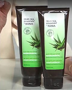 Dead Sea Essentials by AHAVA Set of 2 Salt Scrubs (2x 7.5oz) Aloe Vera