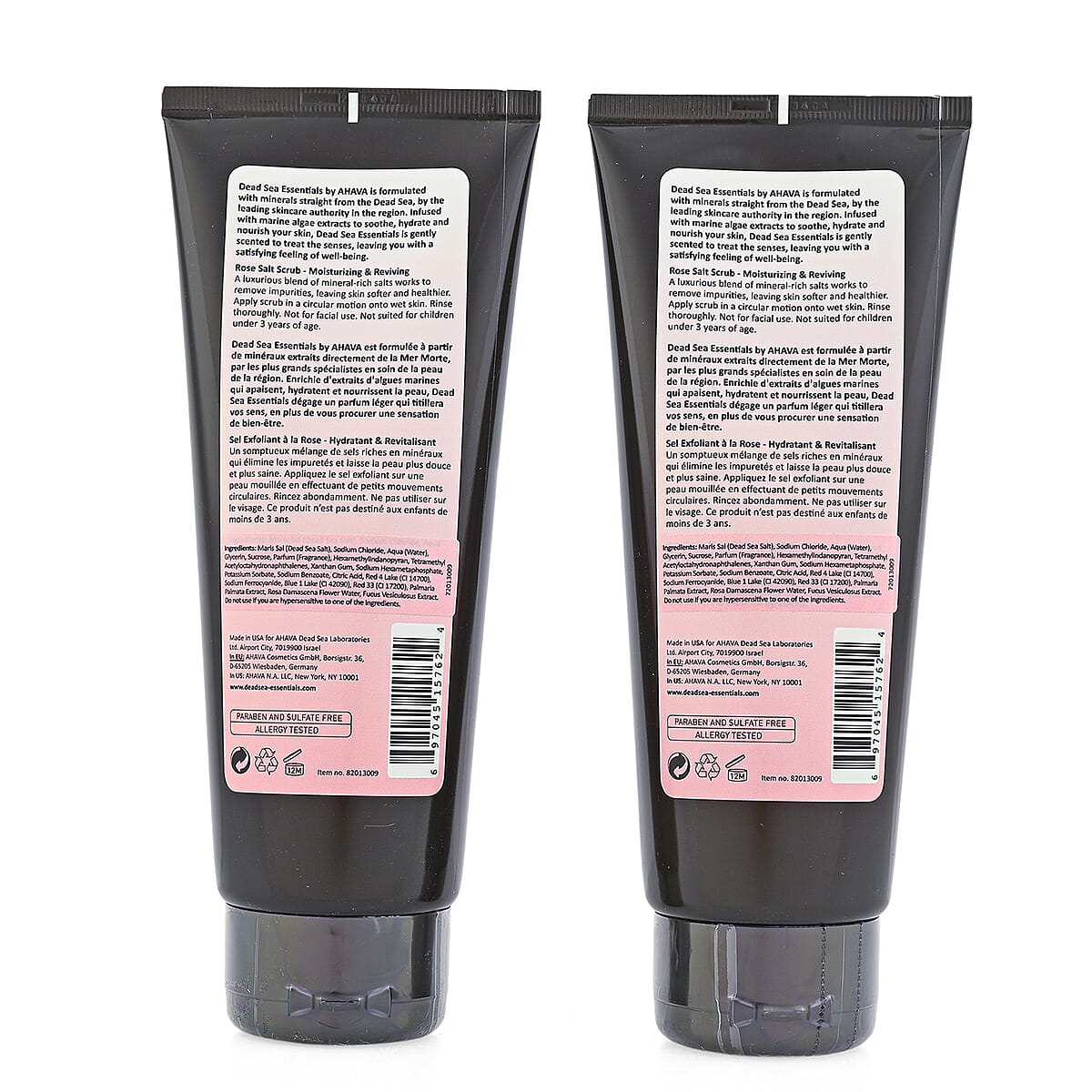 Dead Sea Essentials by AHAVA Set of 2 Salt Scrubs (2x 7.5oz) Rose image number 2