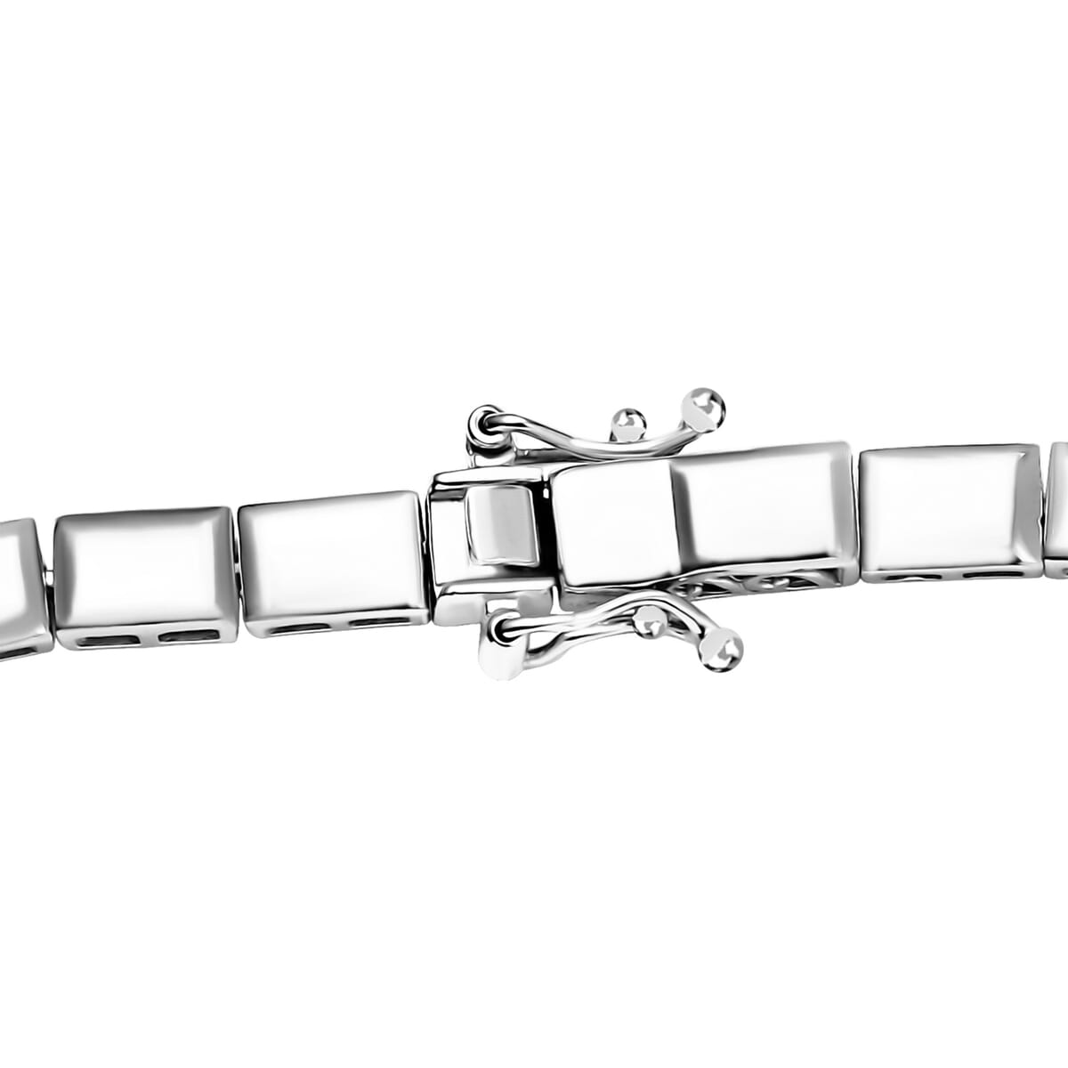 D'Joy in Rhodium Over Sterling Silver Bar Link Necklace 18 Inches 28.90 Grams image number 4
