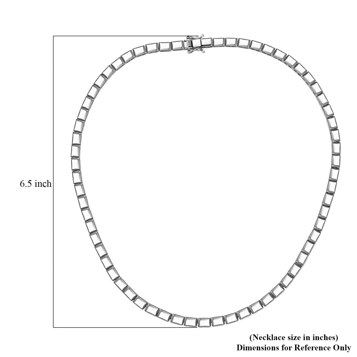 D'Joy in Rhodium Over Sterling Silver Bar Link Necklace 18 Inches 28.90 Grams image number 5