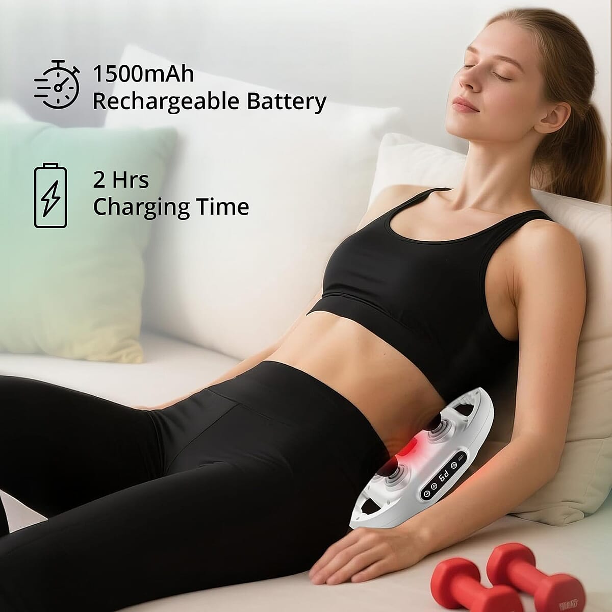 Livmore 6pcs Head Fascia Gun - White image number 4