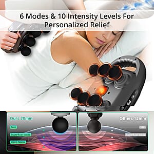 Livmore 6pcs Head Fascia Gun - Black