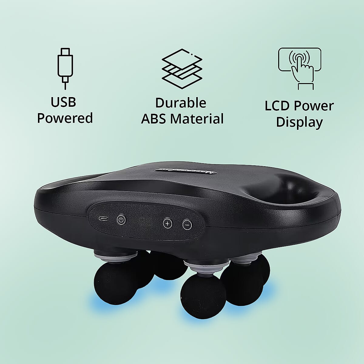 Livmore 6pcs Head Fascia Gun - Black image number 3