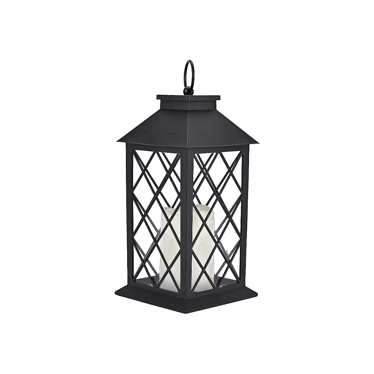 Livmore Black Compact LED Lantern (3x1.5V AAA Batteries Not included) image number 0