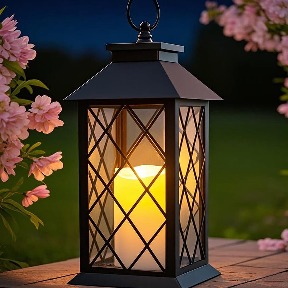 Livmore Black Compact LED Lantern (3x1.5V AAA Batteries Not included) image number 1