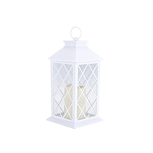 Livmore White Compact LED Lantern (3x1.5V AAA Batteries Not included)