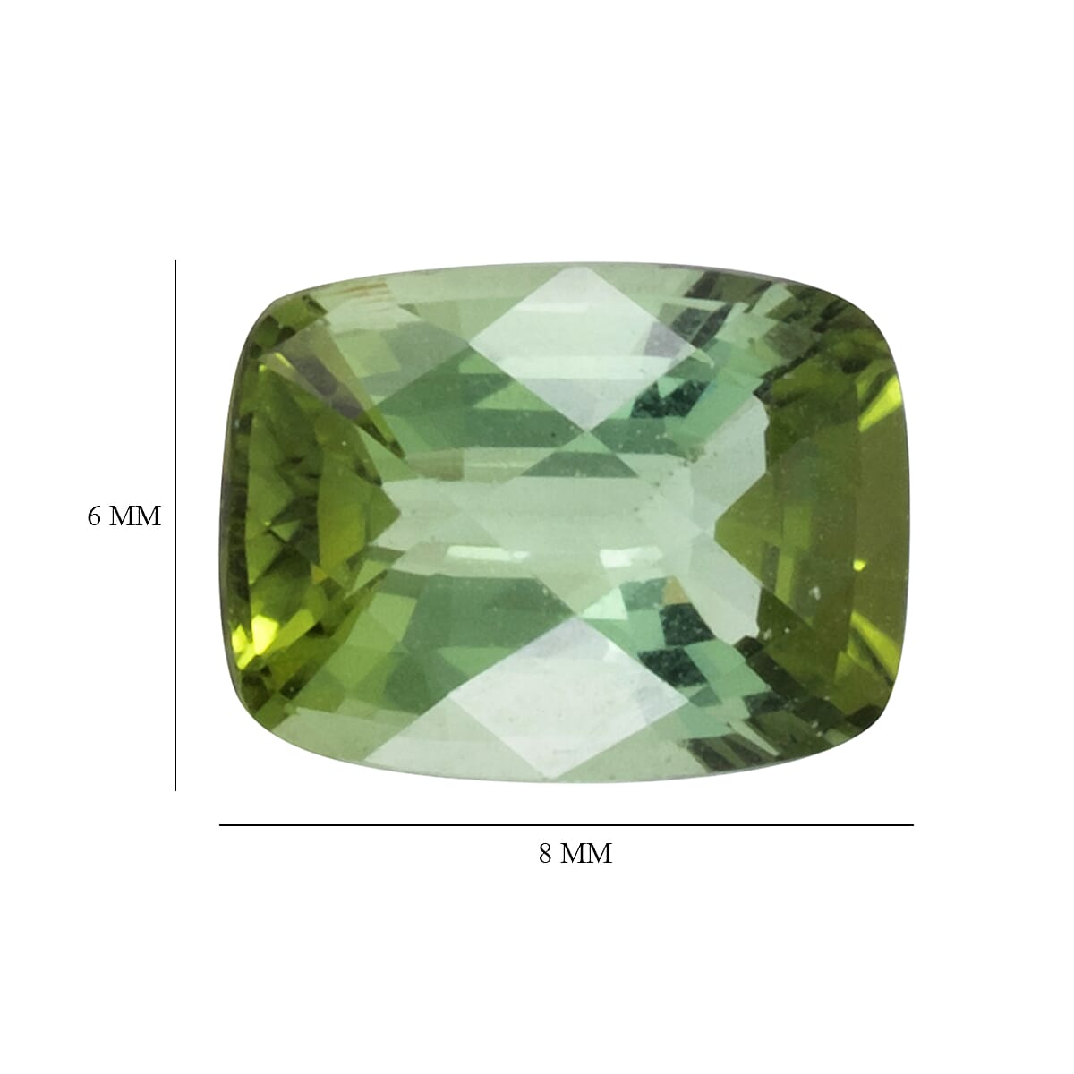 AAAA Green Tourmaline (Cush 8x6 mm) 1.50 ctw image number 3