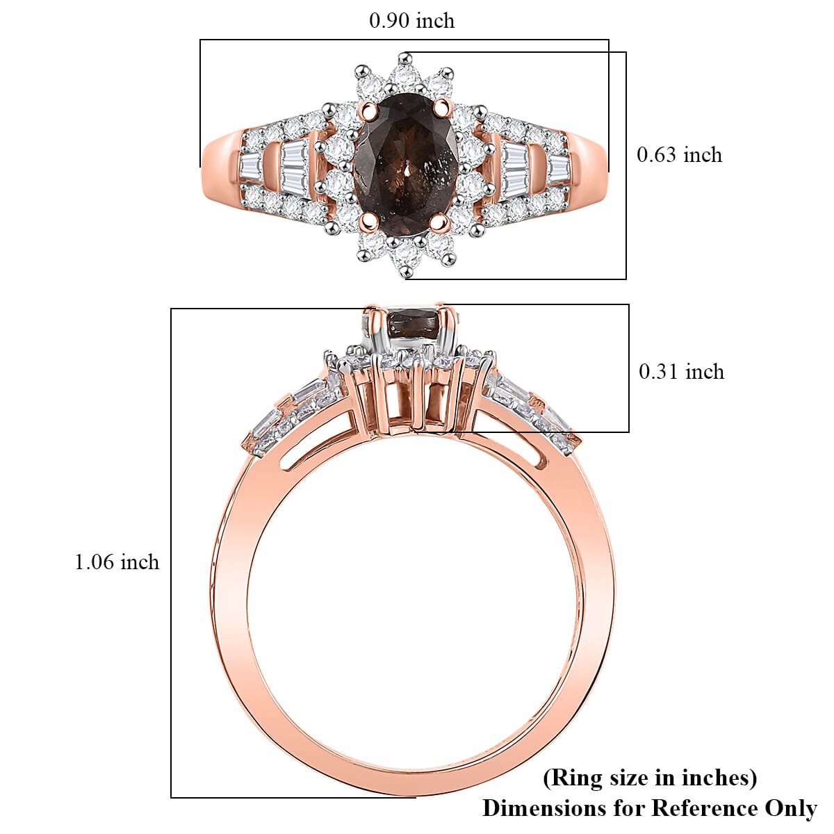 D’Joy Madagascar Color Change Garnet, Moissanite Ring in 18K Vermeil RG Over Sterling Silver (Size 10.0) 1.60 ctw image number 5