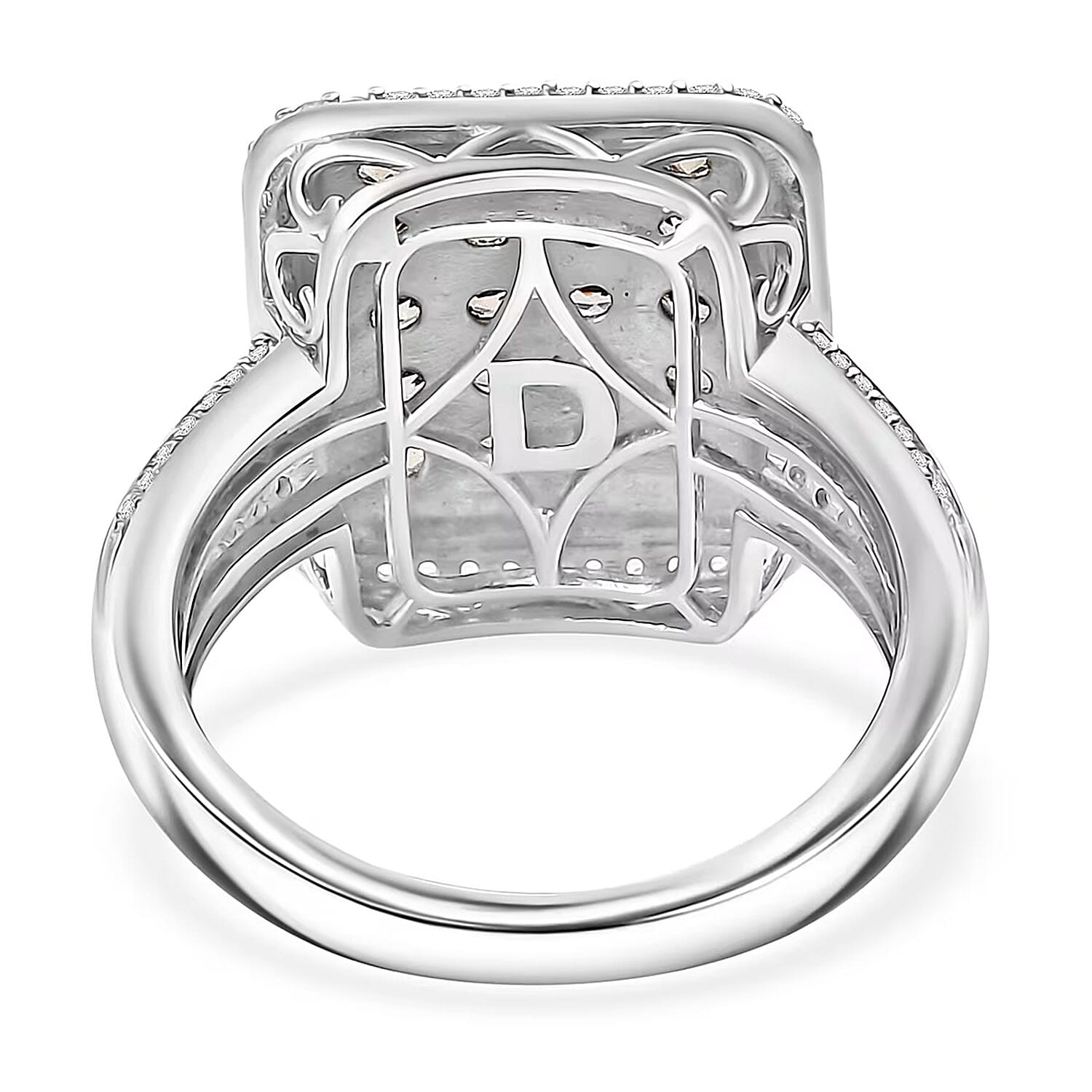 D’Joy Madagascar Color Change Garnet and White Zircon 2.50 ctw Ring in Rhodium Over Sterling Silver (Size 10.0)