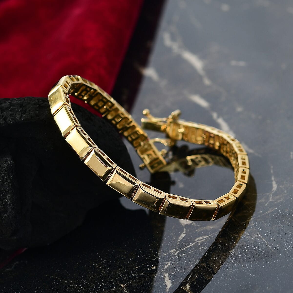 EverTrue Fancy Bracelet in 18K YG Plated Bronze (6.50 In) image number 1
