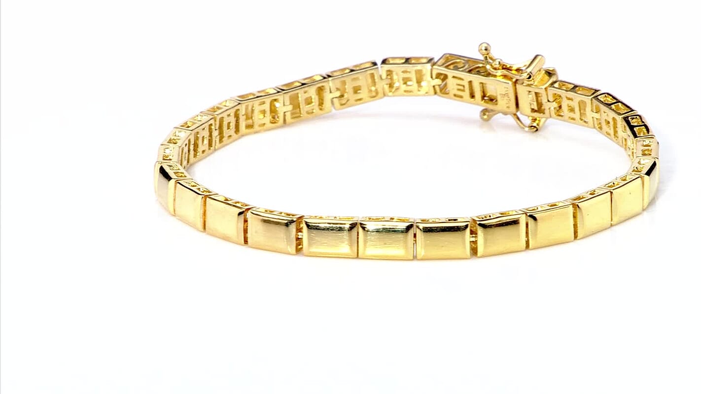 EverTrue Fancy Bracelet in 18K YG Plated Bronze (6.50 In)