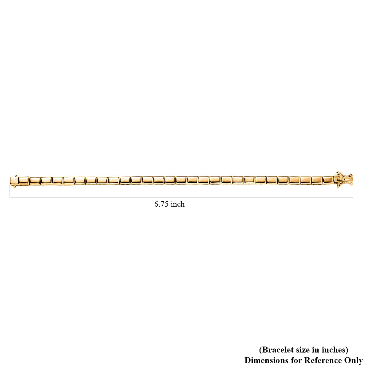 EverTrue Fancy Bracelet in 18K YG Plated Bronze (6.50 In) image number 4