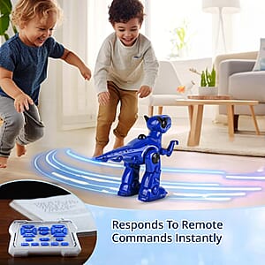 Doorbuster Blue T16 Smart Robo Dinosaur Toy with Remote Control (Battery Not Included)