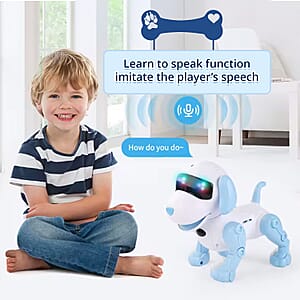 Doorbuster Blue Bionic Smart Robotic Dog Toy with Remote Control