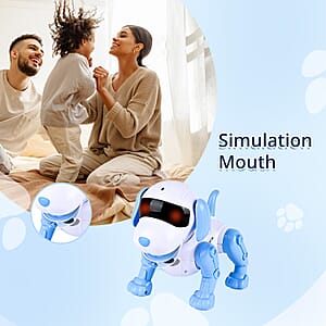 Doorbuster Blue Bionic Smart Robotic Dog Toy with Remote Control