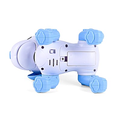 Blue Bionic Smart Robotic Dog Toy with Remote Control
