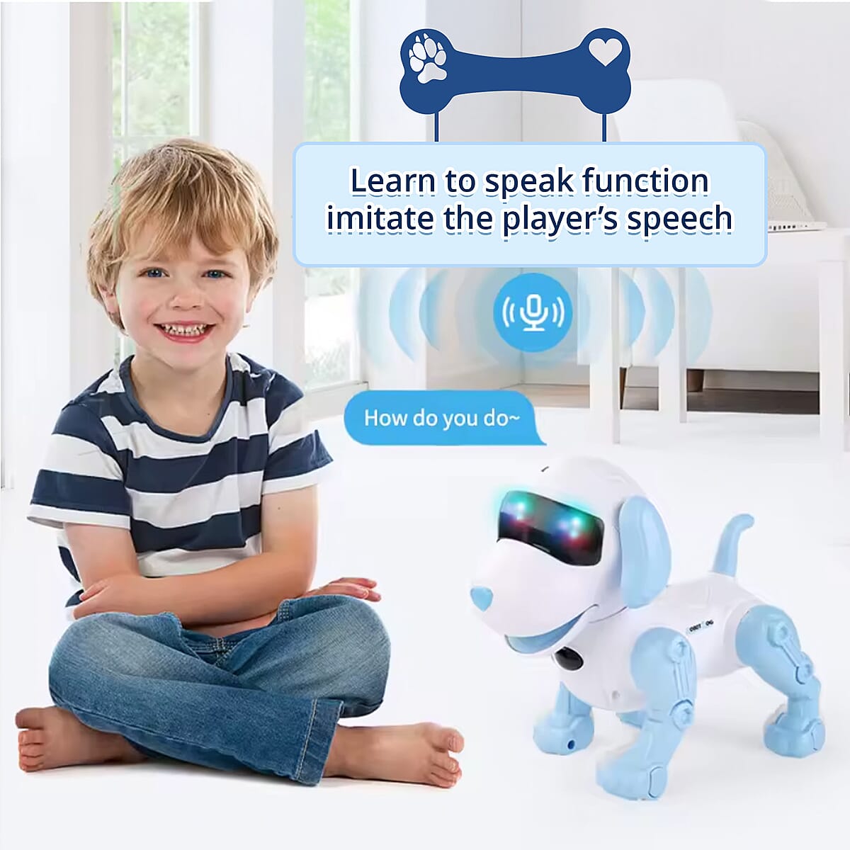 Doorbuster Pink Bionic Smart Robotic Dog Toy with Remote Control image number 1