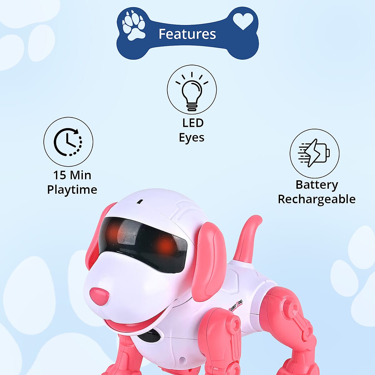 Doorbuster Pink Bionic Smart Robotic Dog Toy with Remote Control image number 4