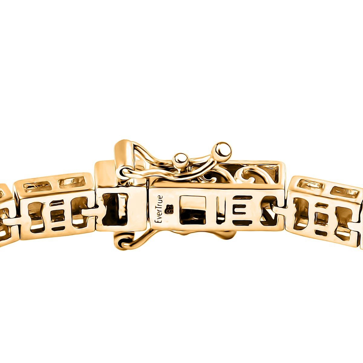 EverTrue Bronzella Collection Bar link Bracelet in 18K YG Plated Bronze (7.25 In) image number 3