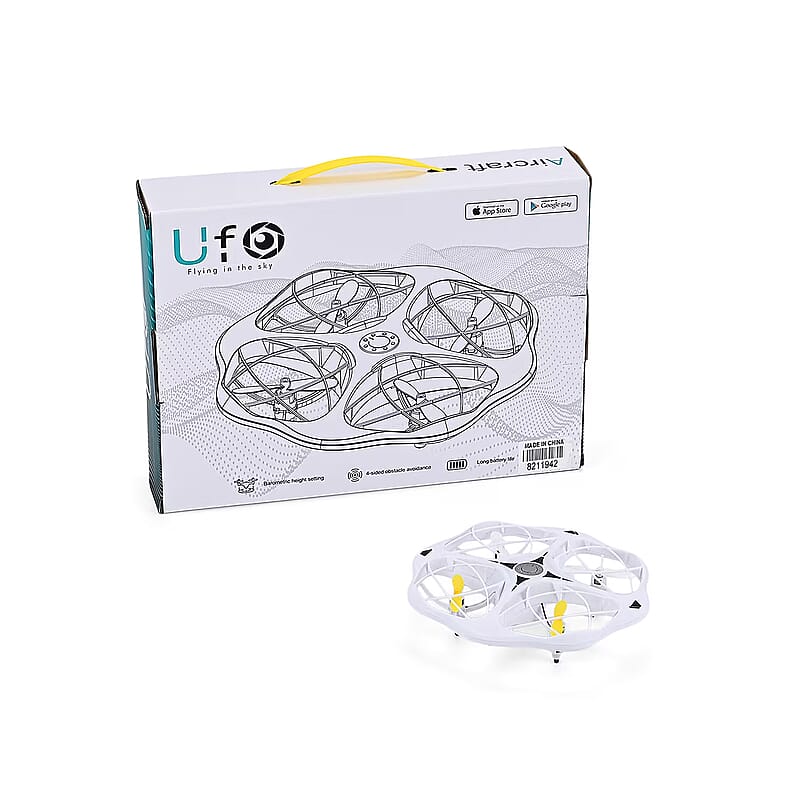 White Remote Control Flying Disc Toy with LED Lights