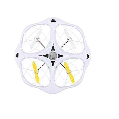 White Remote Control Flying Disc Toy with LED Lights