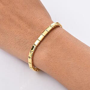 EverTrue Bronzella Collection Bar link Bracelet in 18K YG Plated Bronze (8.00 In)