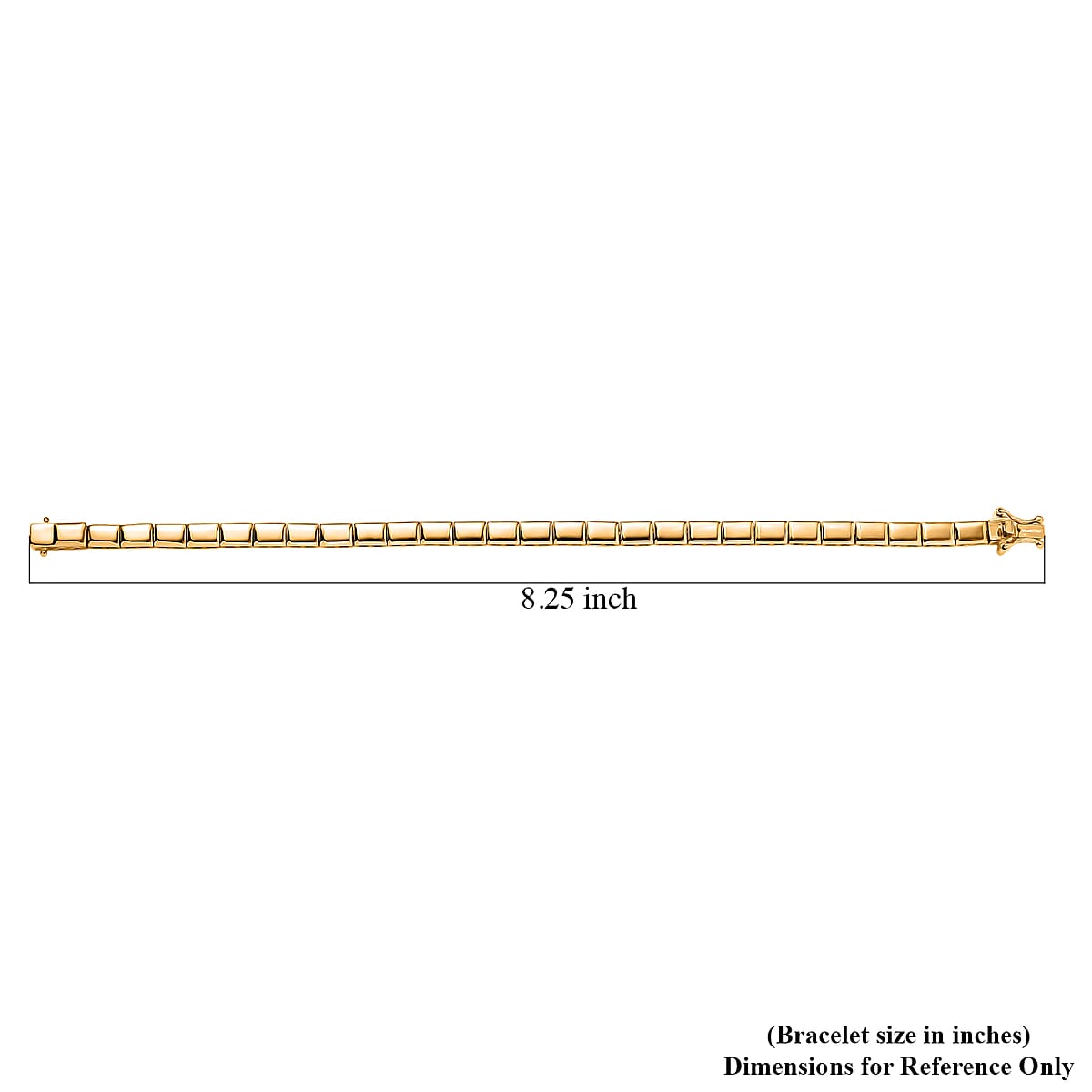 EverTrue Bronzella Collection Bar link Bracelet in 18K YG Plated Bronze (8.00 In) image number 4